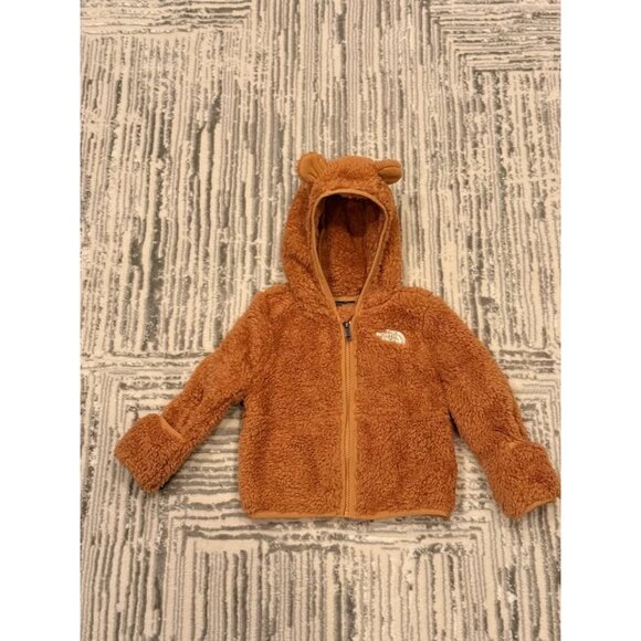 NEW The North Face kids 12-18 months brown Campshire WARM fleece coat UNISEX